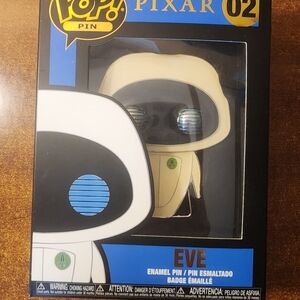 Funko Pixar EVE Pin with Blue and Black Accents
